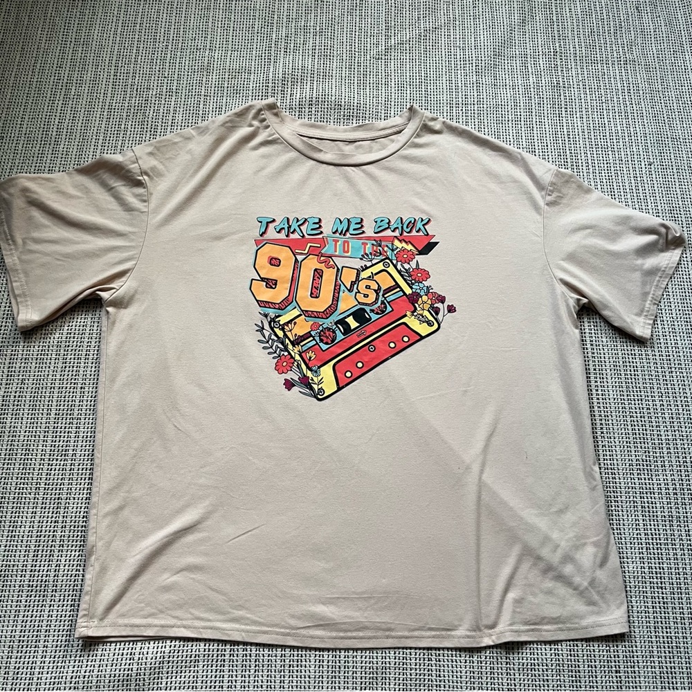 Vintage Take Me Back To The 90's Short Sleeve T shirt Size XL